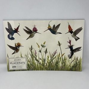 Hester & Cook Hummingbirds Pad of 24 Paper Placemats 18.5 x 12.5 Designed In USA